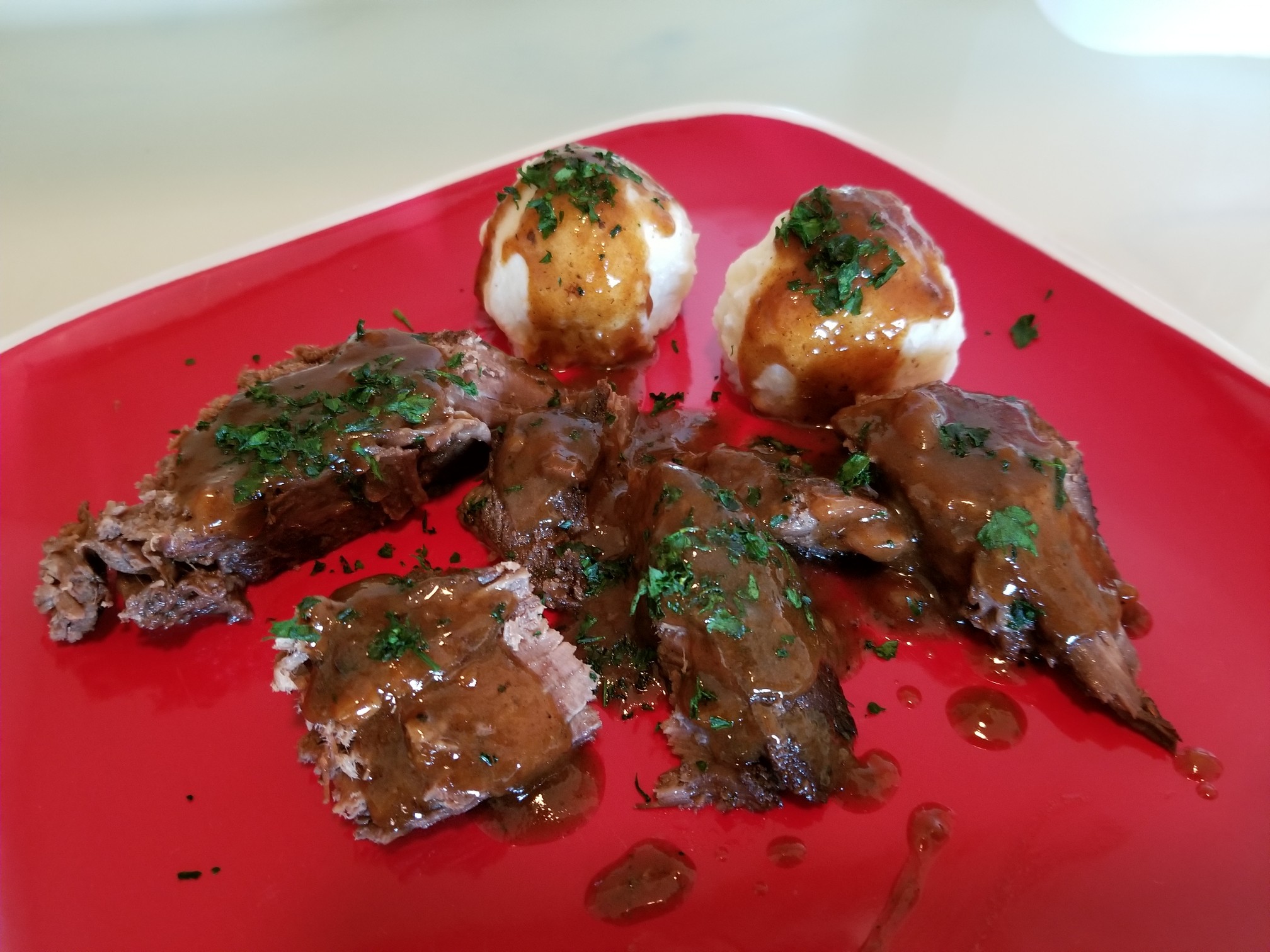 Sunday Gravy with yeah right -Sauerbraten. A Tantalizingly Tangy Teutonic Taste Treat