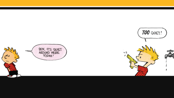 Your Suspiciously Quiet Tuesday Evening Open Thread