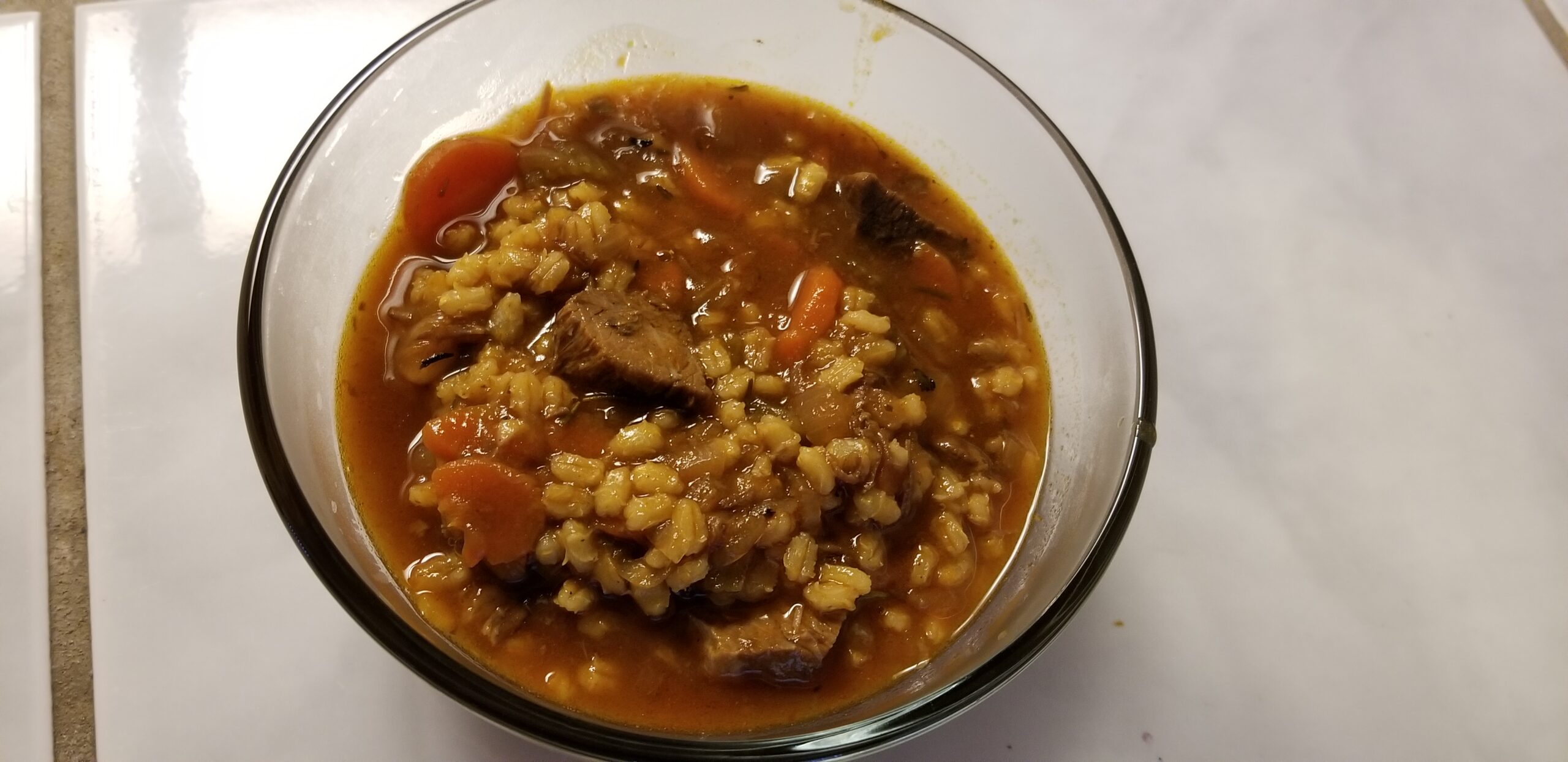Sunday Gravy with yeah right: For Gumbygirl. Beef and Barley Soup!